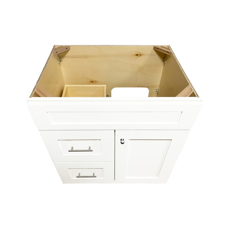 Disar 30'' Bathroom Vanity With Left Drawer Base Only Wayfair